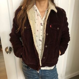 Levi’s Sherpa corduroy womens jacket - like new size S
